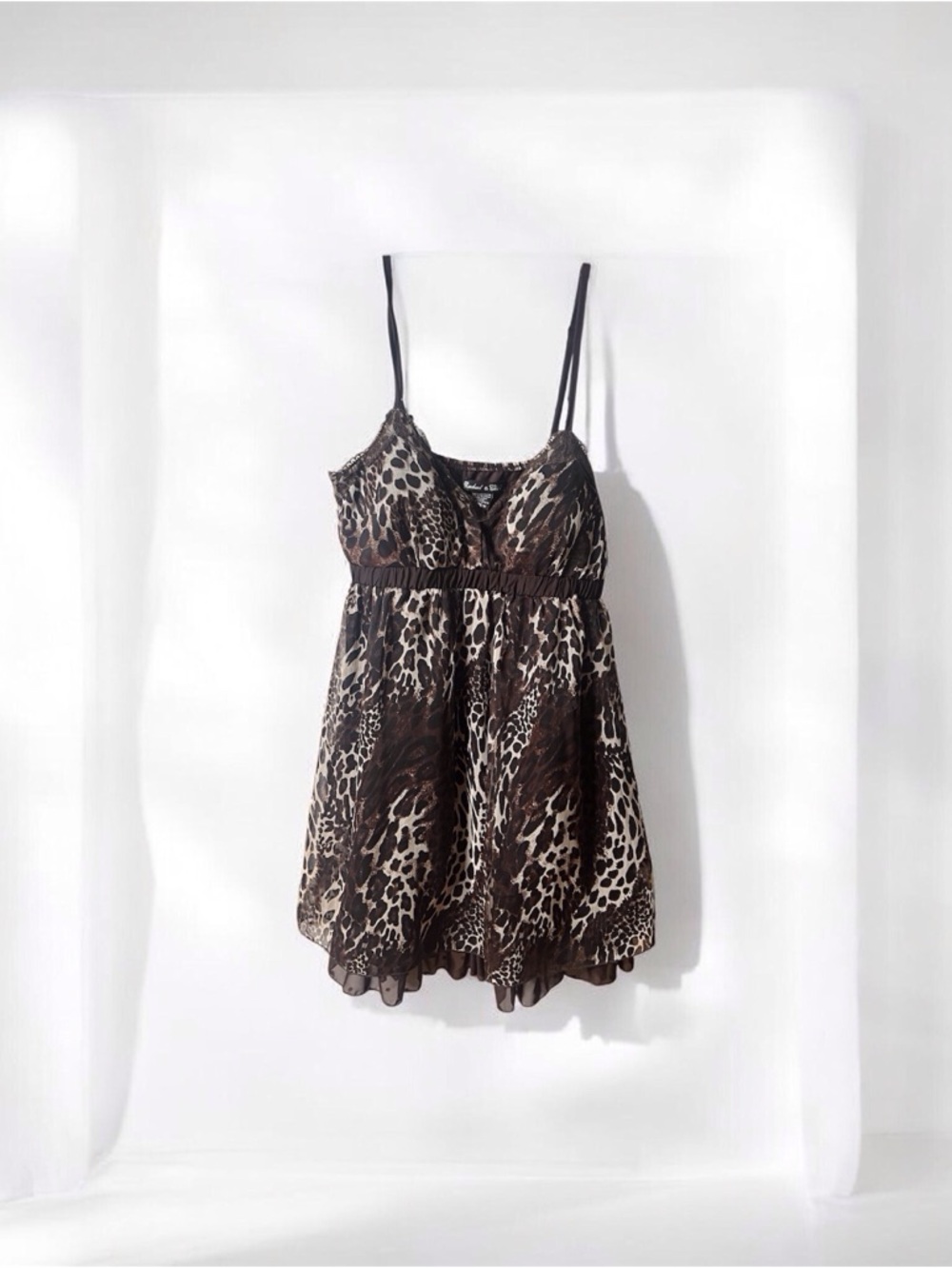 Leopard Print Spaghetti Strap Dress